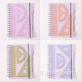 Notebook a spirale studentesco di cartoleria addensato A5 Blocco